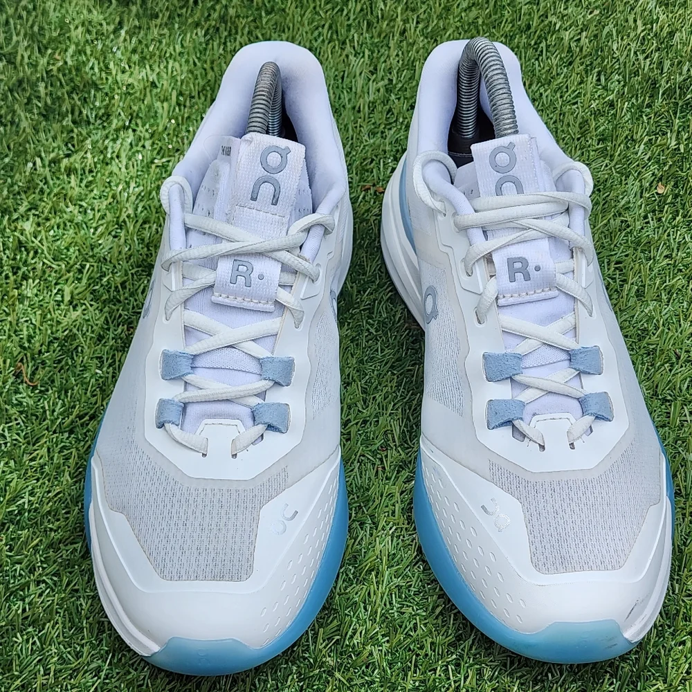 On Running Cloud White and Sky Blue Athletic Shoes - The Roger Advantage Pro - Picture 2 of 9